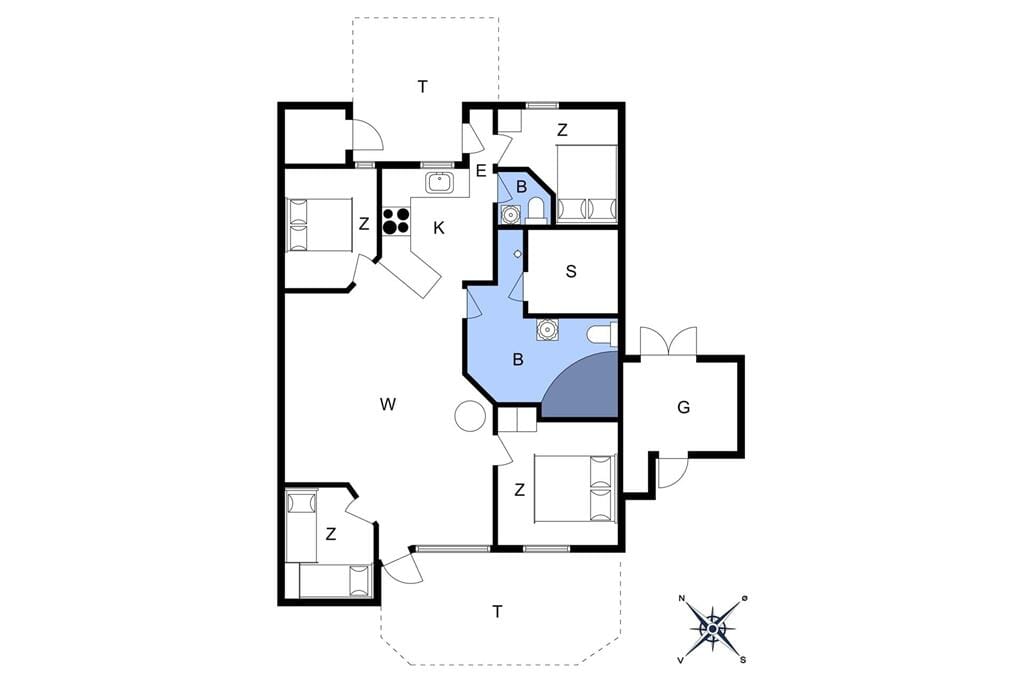 Innenausstattung 1-20 Ferienhaus 514, Lyngsletten 60, DK - 7620 Lemvig