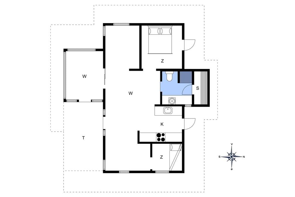Indretning 1-4 Sommerhus 182, Hafavej 97, DK - 6950 Ringkøbing