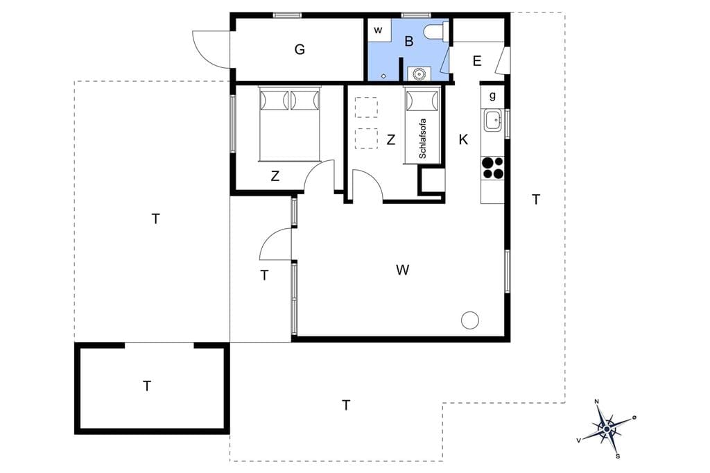 Indretning 1-6 Sommerhus N292, Arnesvej 85, DK - 4736 Karrebæksminde