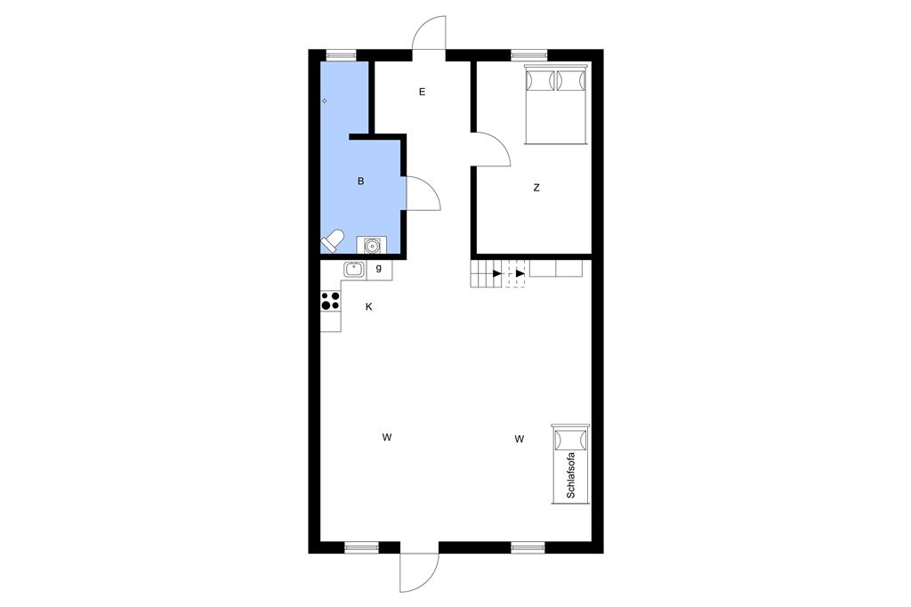 Indretning 1-3 Sommerhus M70261, Tulipanstræde 21, DK - 5970 Ærøskøbing