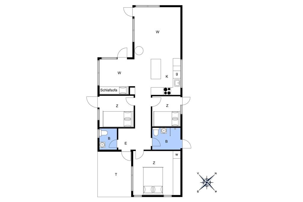 Indretning 1-1336 Sommerhus 1182-N, Klintevej 42, DK - 3390 Hundested