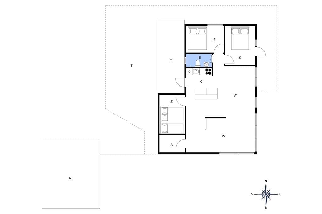 Indretning 1-19 Sommerhus 30029, Ajstrup Strandvej 160, DK - 8340 Malling