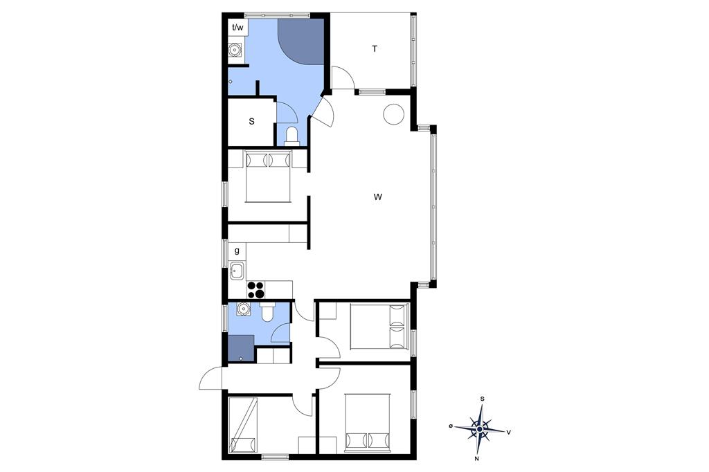 Innenausstattung 1-14 Ferienhaus 1512, Grindevej 3, DK - 9480 Løkken