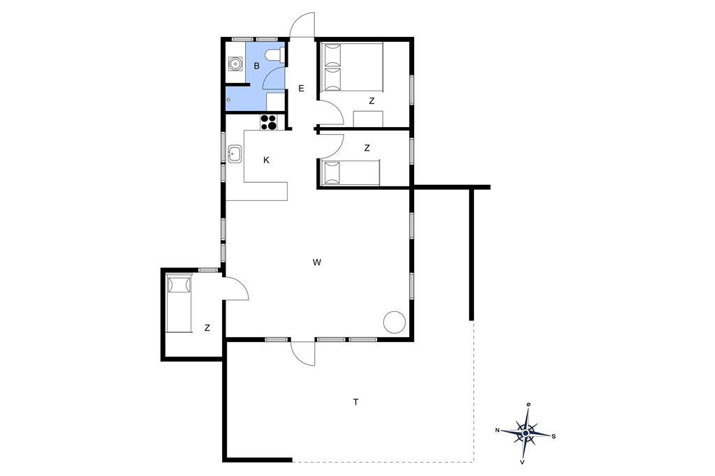 Indretning 1-178 Sommerhus LN1566, Kløren 17, DK - 9850 Hirtshals