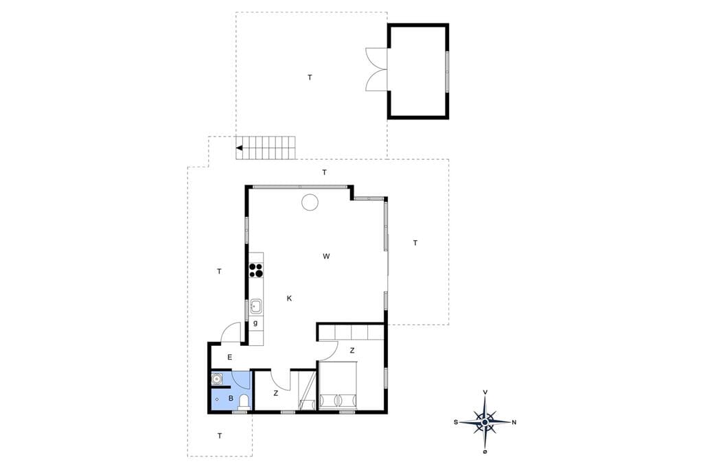 Indretning 1-14 Sommerhus 76154, Klitbakkevej 27, DK - 9800 Hjørring