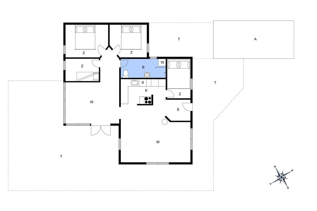 Interieur 1-14 Vakantiehuis 383, Klitvejen 41, DK - 9492 Blokhus