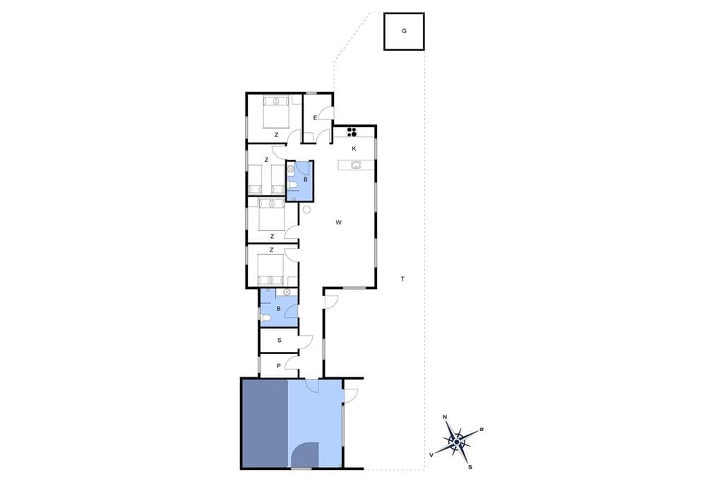 Indretning 1-20 Sommerhus 203, Viktoriavej 3, DK - 7673 Harboøre