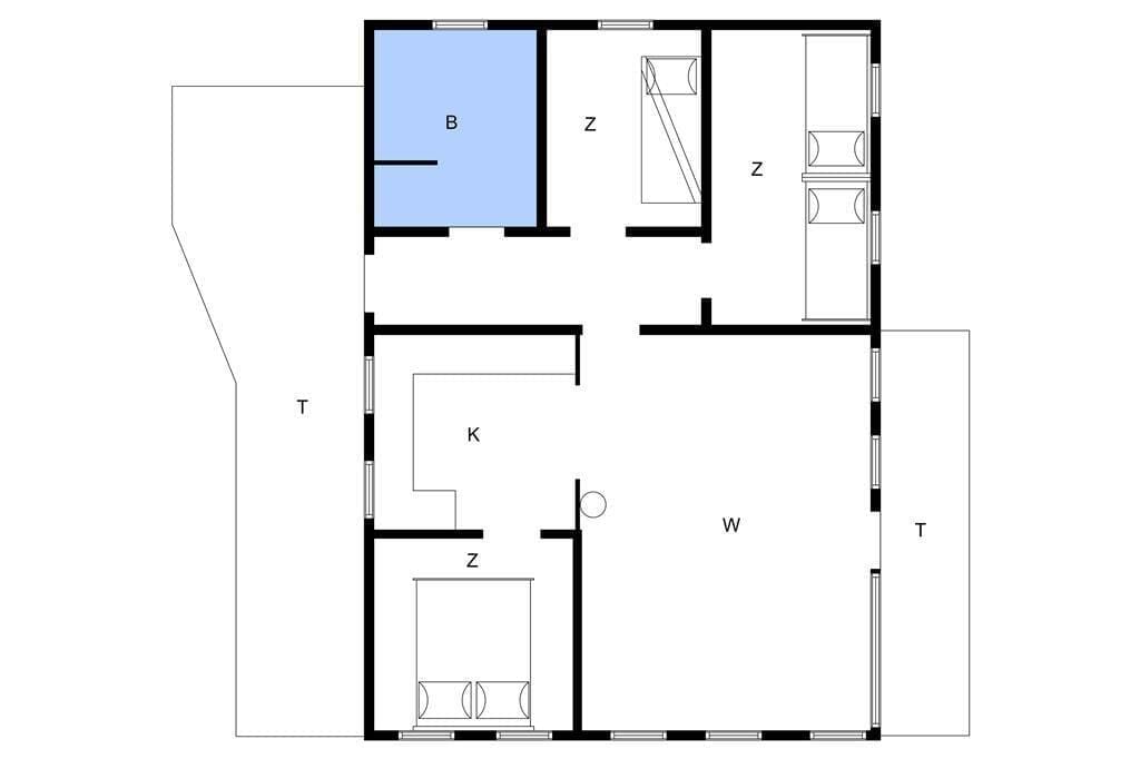 Indretning 1-4 Sommerhus 503, Sønder Klitvej 129, DK - 6960 Hvide Sande