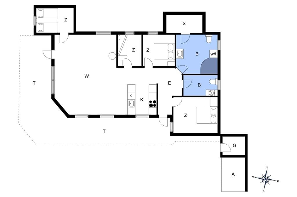 Indretning 1-14 Sommerhus 1341, Monasvej 1, DK - 9480 Løkken