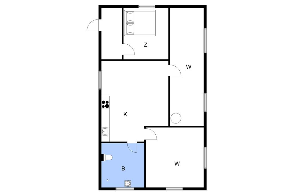 Innenausstattung 1-11 Ferienhaus 0537, Gærupvej 5, DK - 6280 Højer