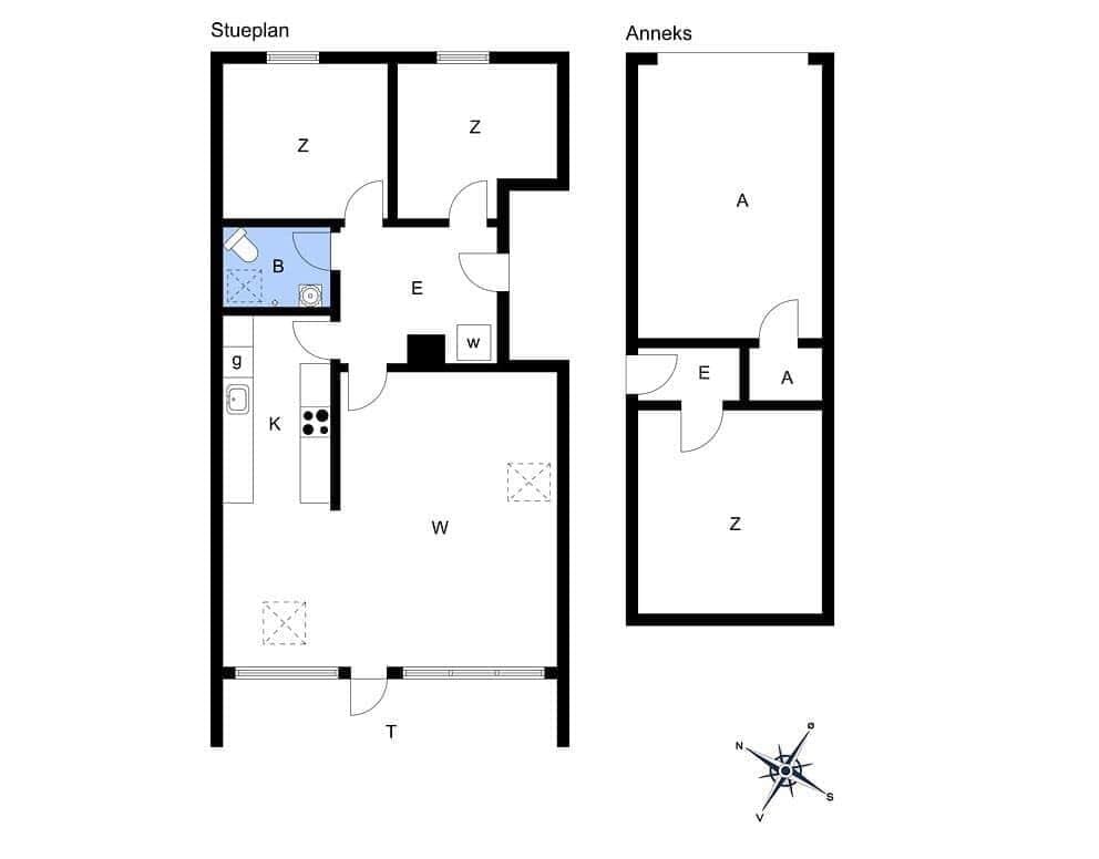 Indretning 1-15 Sommerhus 7010, Møllebakken 35, DK - 4793 Bogø By
