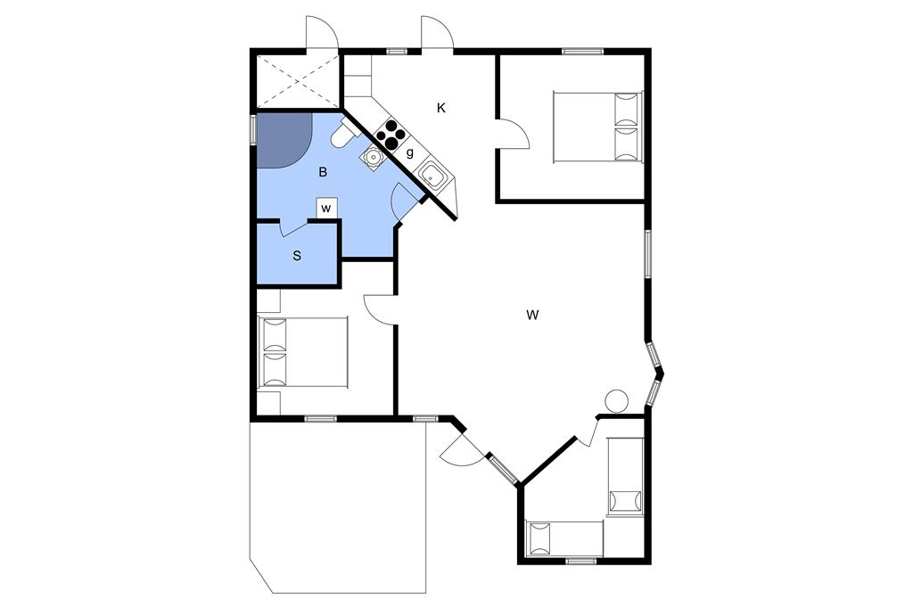 Interieur 1-3 Vakantiehuis M64221, Antaresvej 13, DK - 5500 Middelfart