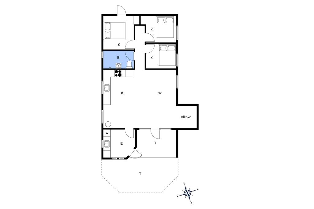 Innenausstattung 1-173 Ferienhaus BV130, Gl. Hovej 53, DK - 6857 Blåvand