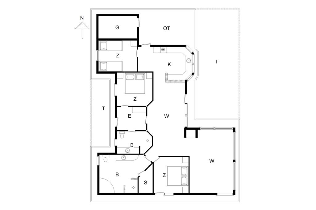 Indretning 1-178 Sommerhus LN740, Høngårdsvej 16, DK - 9800 Hjørring