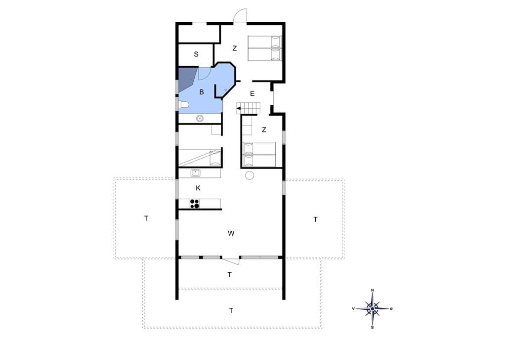 Indretning 1-14 Sommerhus 724, Bardehvalen 8, DK - 9490 Pandrup