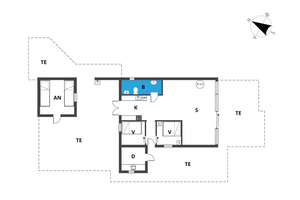 Indretning 1-23 Sommerhus 8495, Pilebakken 10, DK - 8400 Ebeltoft