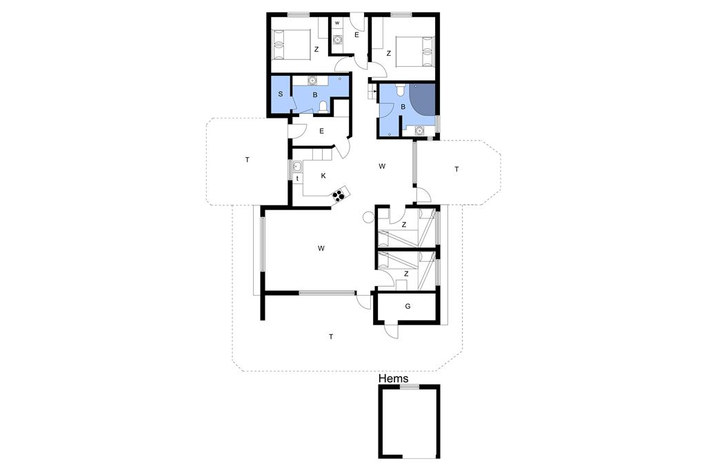 Indretning 1-14 Sommerhus 1299, Bondagervej 44, DK - 9493 Saltum