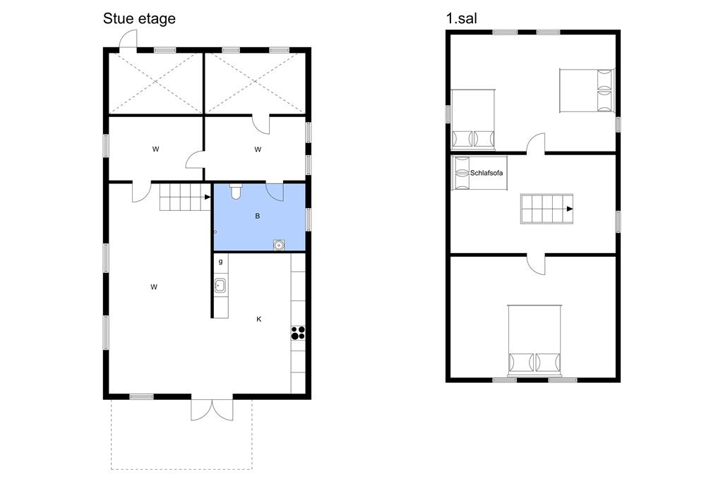 Indretning 1-3 Sommerhus M70213, Søndergade 5, DK - 5970 Ærøskøbing