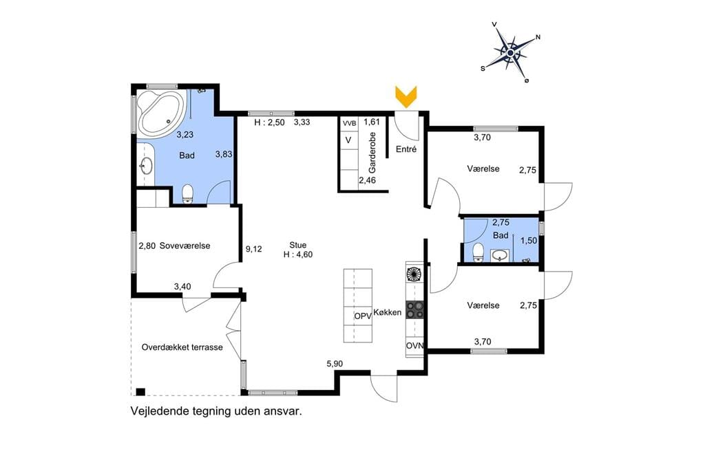 Indretning 1-174 Sommerhus M12011, Marielyst Strandpark 128, DK - 4873 Væggerløse