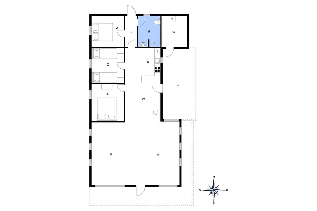 Indretning 1-13 Sommerhus 534, Fiskervej 123, DK - 7700 Thisted