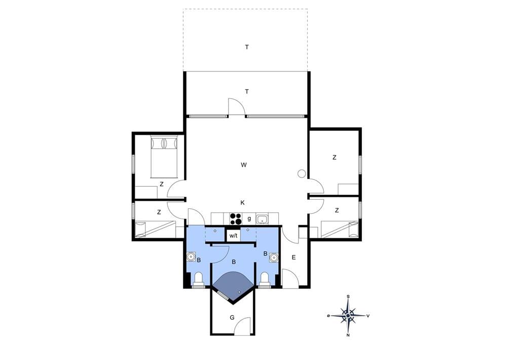 Indretning 1-6 Sommerhus N102, Krageholmsvej 82, DK - 4736 Karrebæksminde