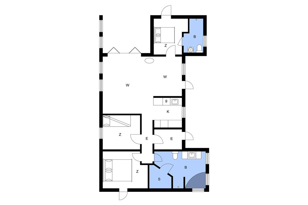 Indretning 1-3 Sommerhus M70247, Skråningen 4, DK - 5970 Ærøskøbing