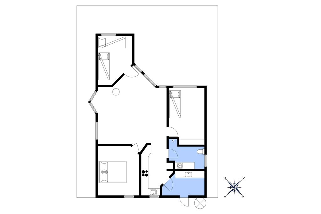 Innenausstattung 1-10 Ferienhaus 4605, Stampen Vej 4, DK - 3700 Rønne