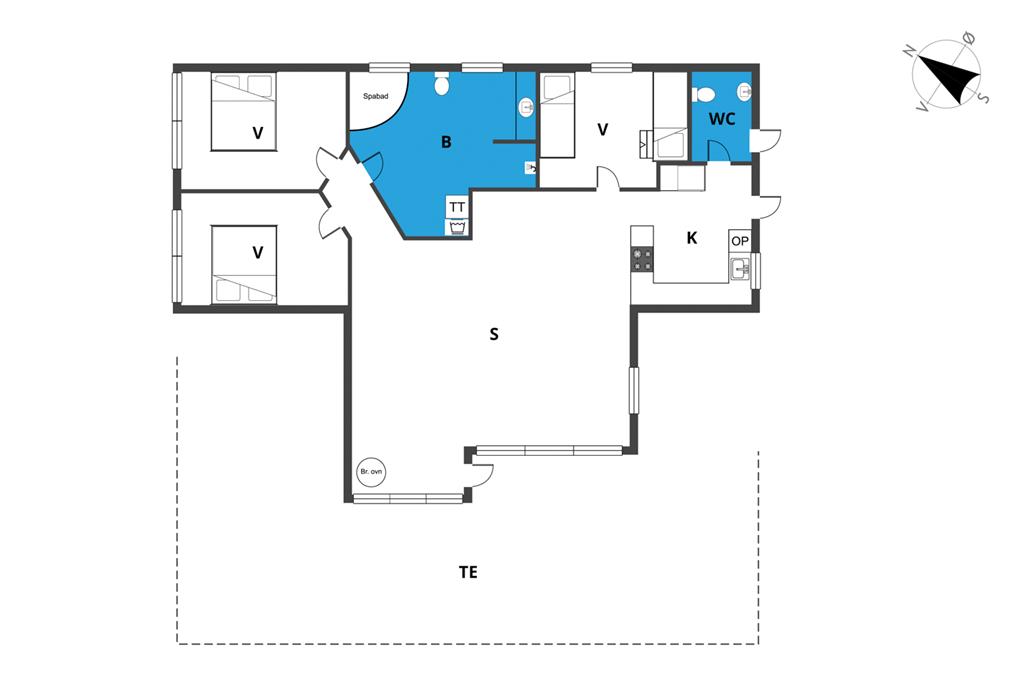 Indretning 1-23 Sommerhus 8469, Bjarkes Grund 17, DK - 8400 Ebeltoft
