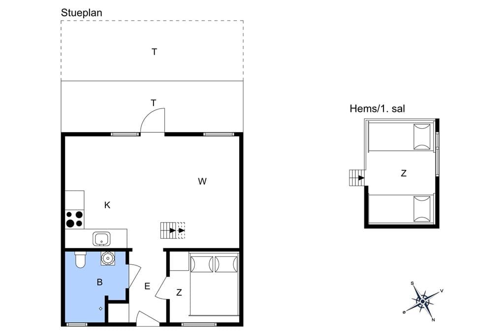 Indretning 1-3 Sommerhus M70268, Rosenstræde 29, DK - 5970 Ærøskøbing