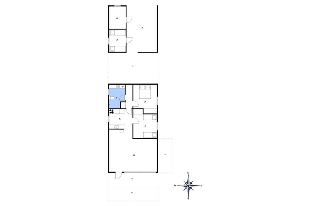 Indretning 1-172 Sommerhus JB121, Redningsvejen 80, DK - 9690 Fjerritslev