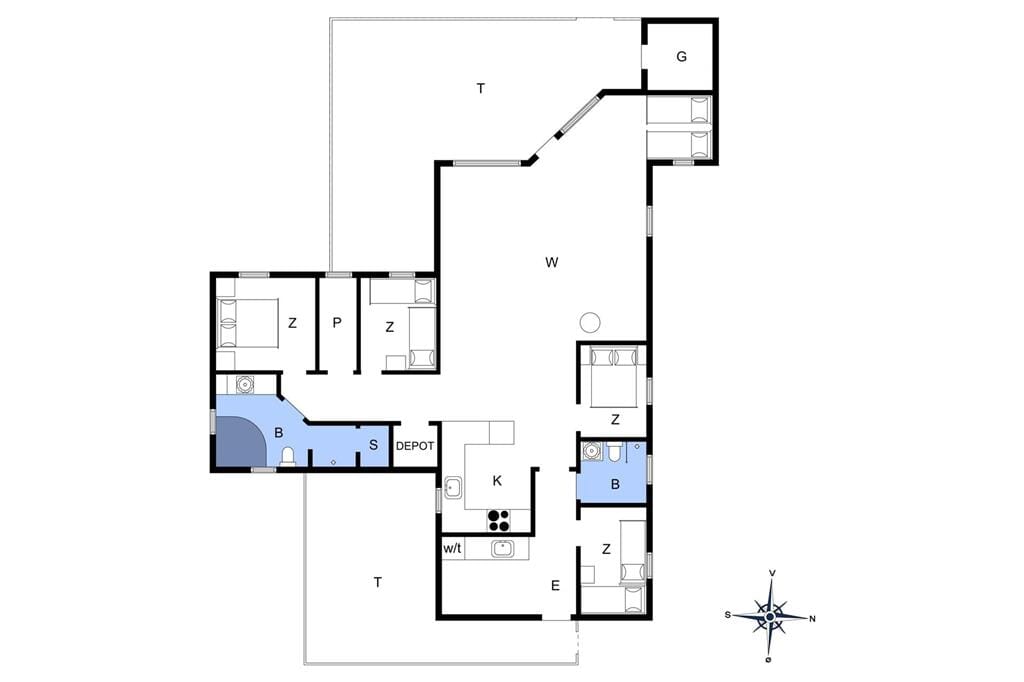 Interieur 1-4 Vakantiehuis 614, Rauhesvej 57, DK - 6960 Hvide Sande