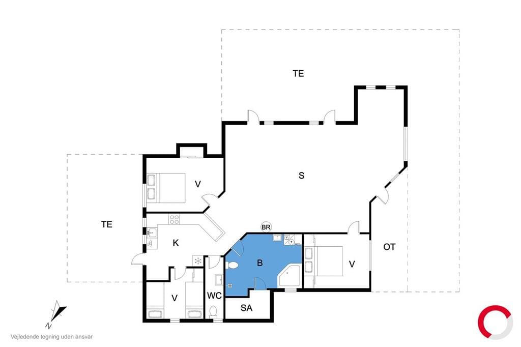 Indretning 1-23 Sommerhus 8474, Lærkevej 13, DK - 8400 Ebeltoft