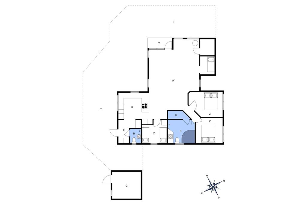 Indretning 1-13 Sommerhus 938, Niels Vognmandsvej 8, DK - 7700 Thisted