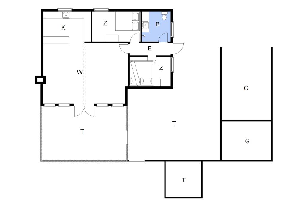 Indretning 1-22 Sommerhus C11196, Horsfold 100, DK - 6893 Hemmet