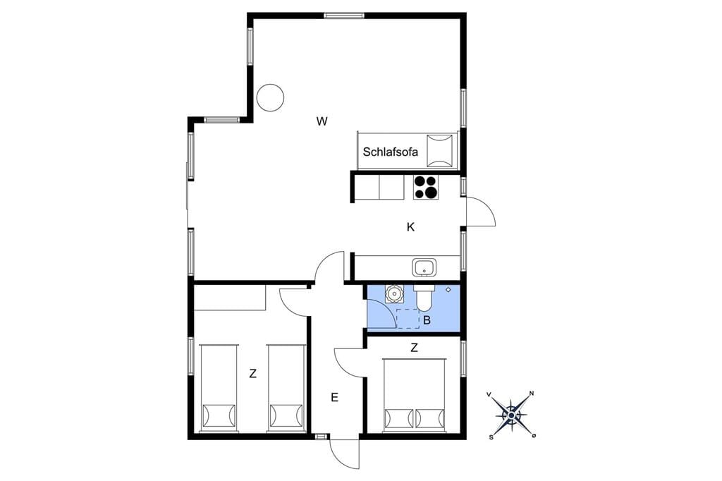 Indretning 1-15 Sommerhus FA011, Ternevej 2, DK - 4640 Faxe
