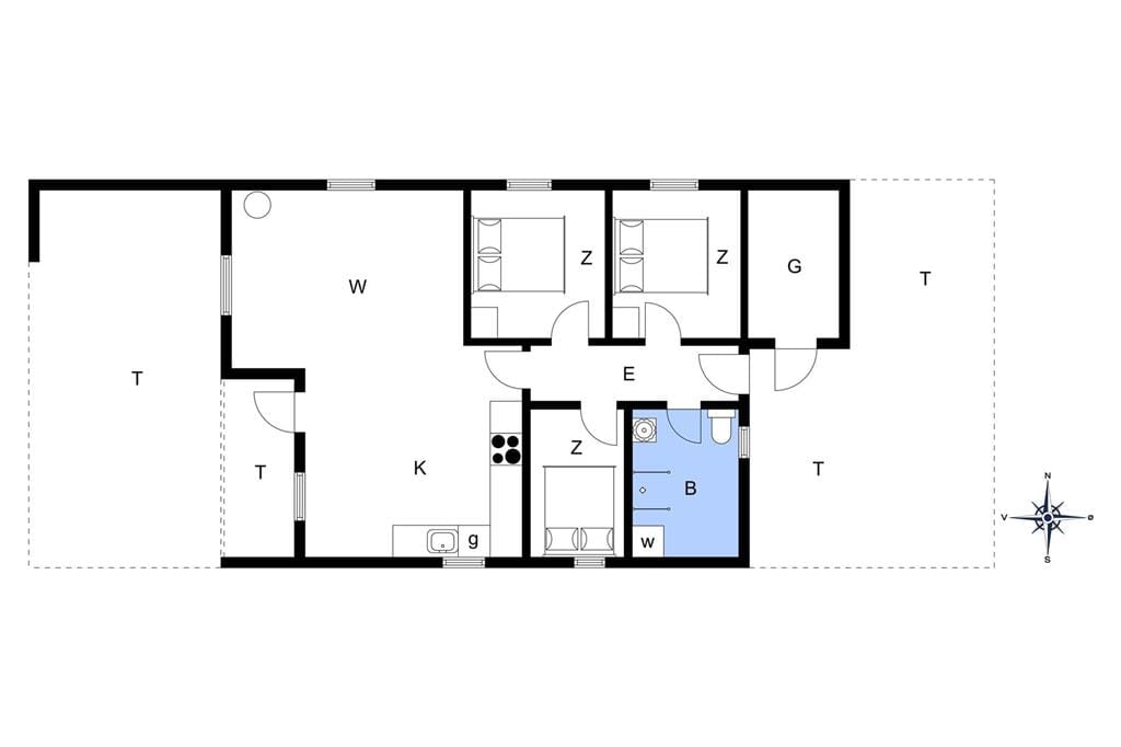 Indretning 1-13 Sommerhus 401, Pighvarvej 33, DK - 7700 Thisted