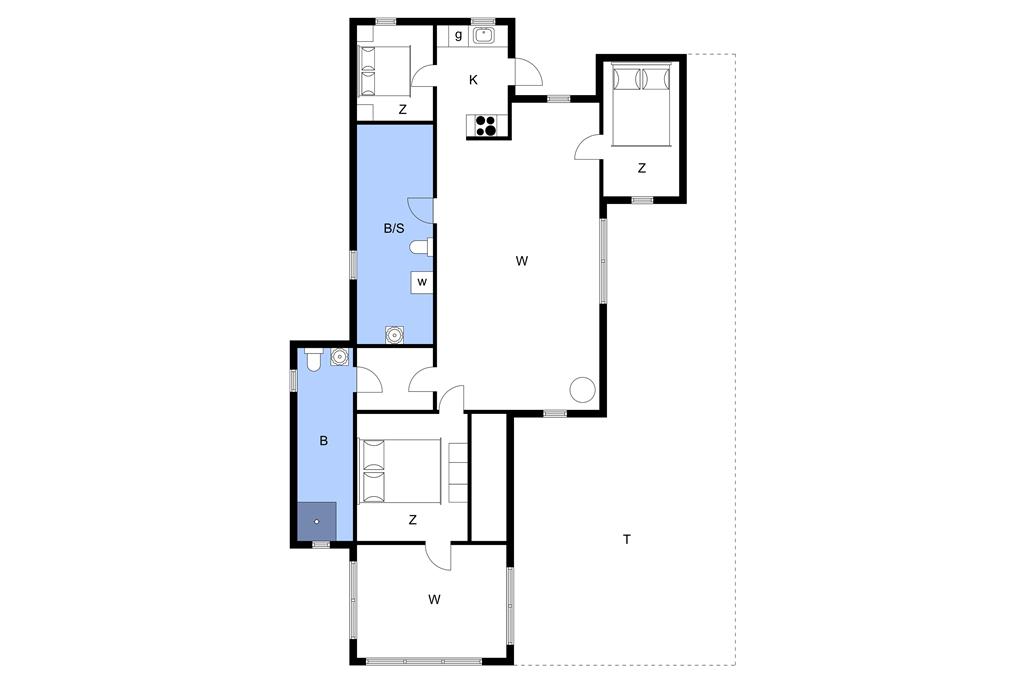Indretning 1-11 Sommerhus 0351, Regnspoven 8, DK - 6792 Rømø