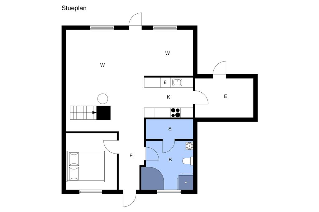 Indretning 1-3 Sommerhus M64345, Strandgårdsvej 113, DK - 5464 Brenderup Fyn
