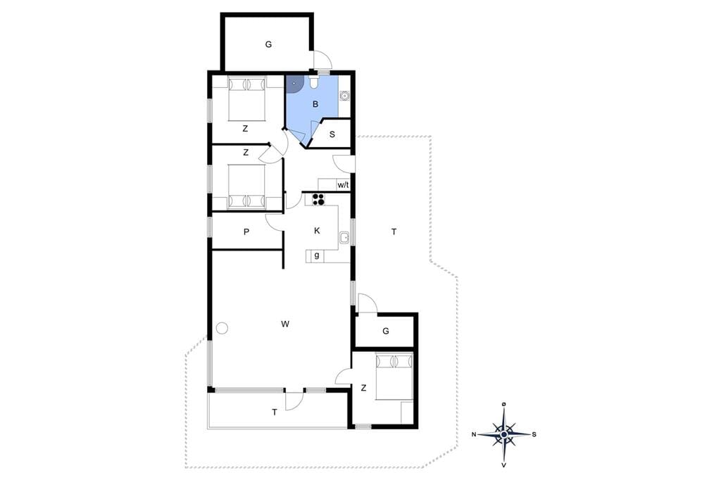 Indretning 1-13 Sommerhus 280, Hannesvej 27, DK - 7770 Vestervig