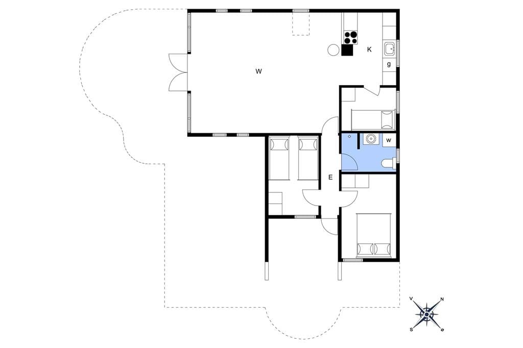 Indretning 1-3 Sommerhus F50620, Lærkemose 53, DK - 6470 Sydals