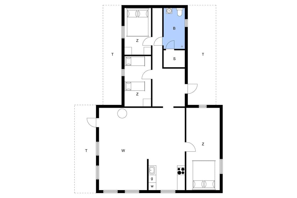 Indretning 1-11 Sommerhus 0362, Skovskaden 17, DK - 6792 Rømø