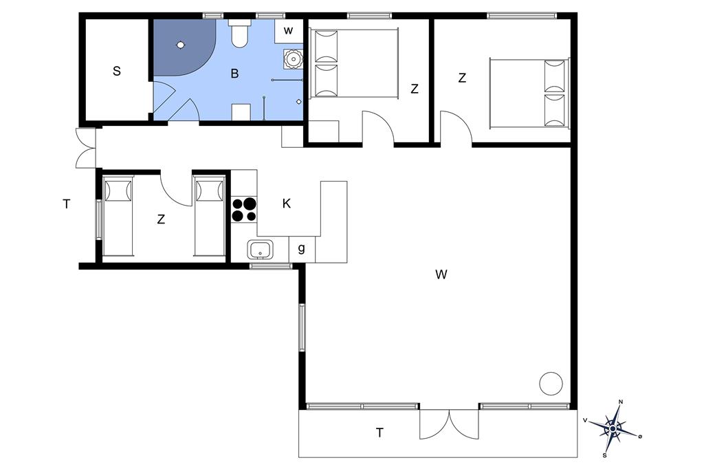 Interieur 1-174 Vakantiehuis M16005, Hansavej 10, DK - 4873 Væggerløse