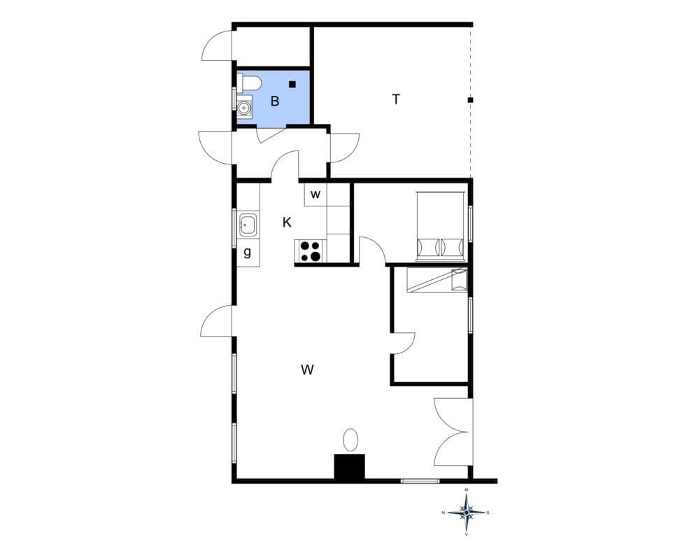 Indretning 1-3 Sommerhus F50261, Strandhusvej 12, DK - 7080 Børkop