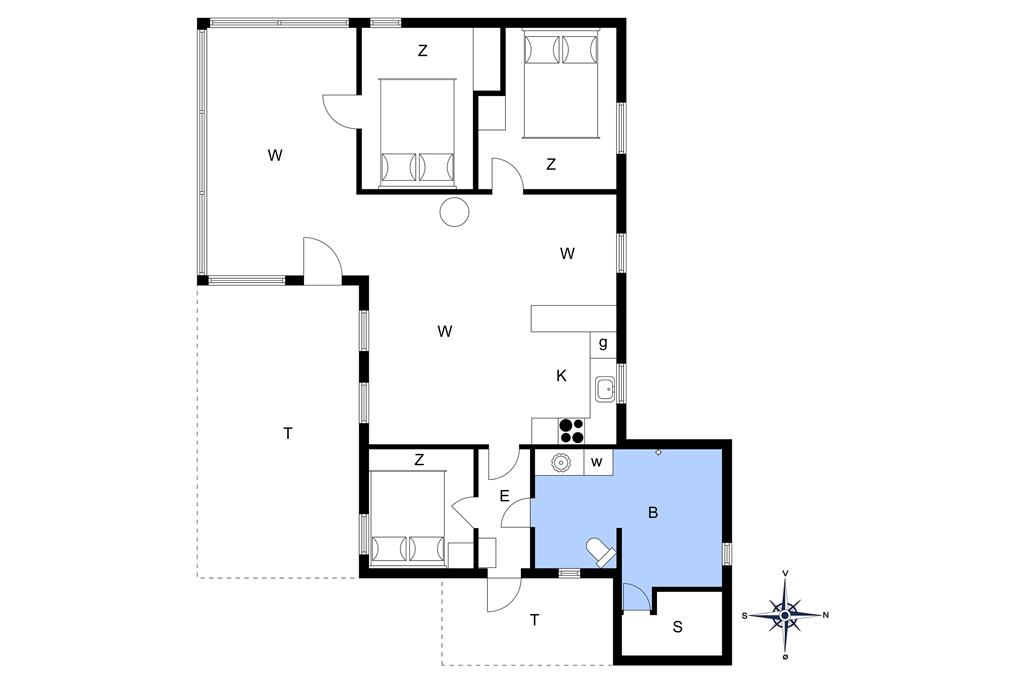 Indretning 1-13 Sommerhus 668, Klemsvej 45, DK - 7700 Thisted