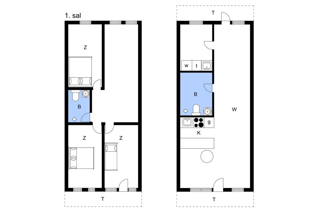 Indretning 1-11 Sommerhus 0377, Nordre Havnevej 56, DK - 6792 Rømø