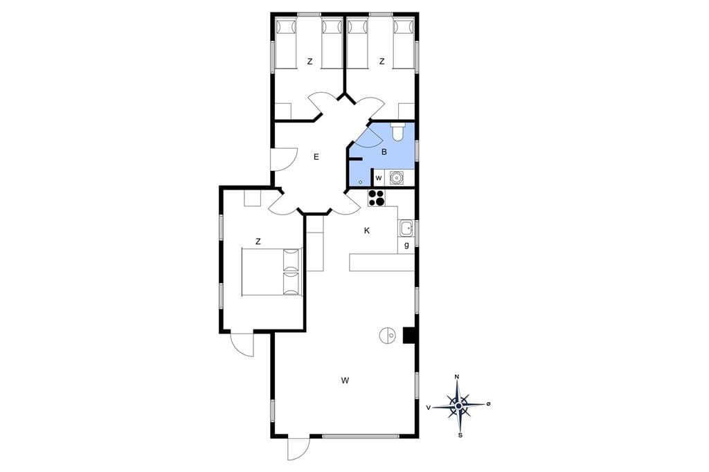 Indretning 1-23 Sommerhus 8428, Kystvejen 49, DK - 8400 Ebeltoft