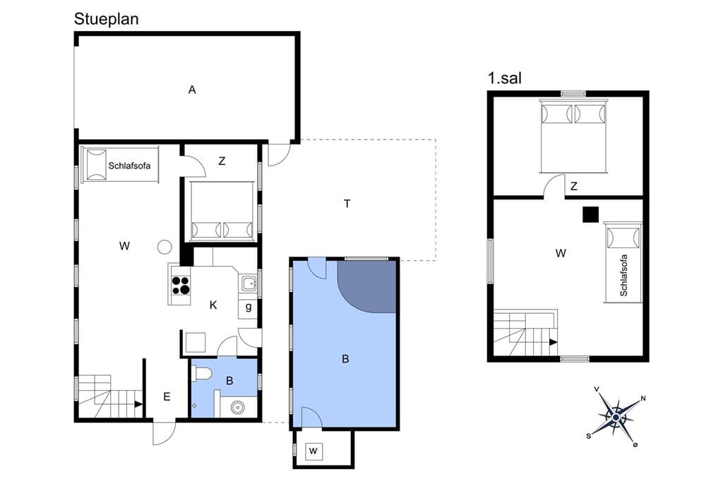 Indretning 1-3 Sommerhus M70421, Øster Bregninge 24, DK - 5970 Ærøskøbing