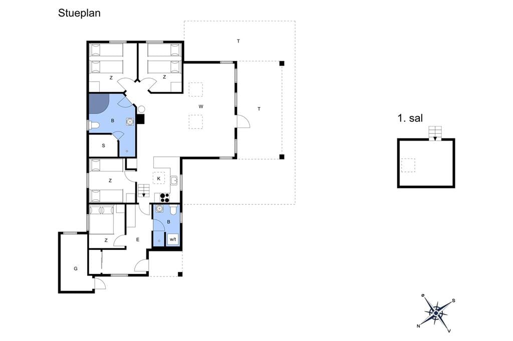Indretning 1-13 Sommerhus 927, Spanggårdsvej 77, DK - 7700 Thisted