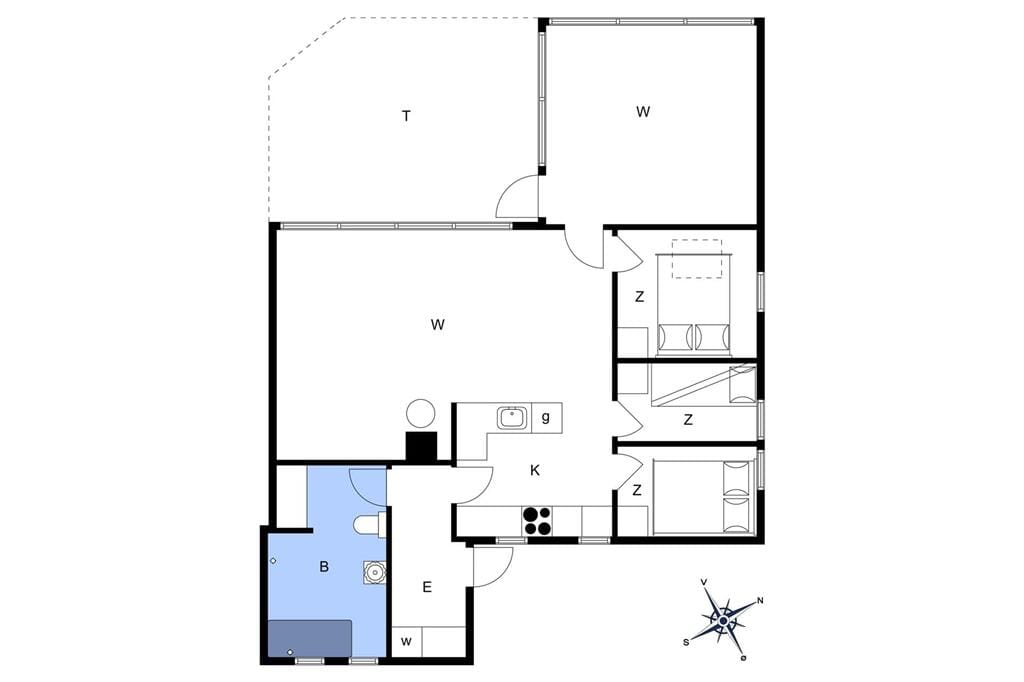 Indretning 1-22 Sommerhus C11027, Husfold 75, DK - 6893 Hemmet