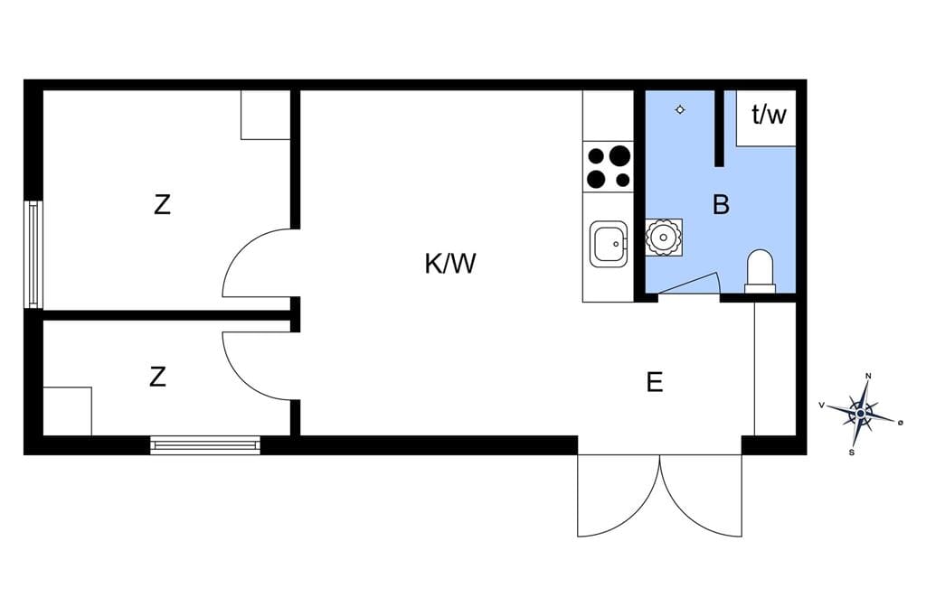 Indretning 1-10 Sommerhus 3681, Klynevej 6, DK - 3730 Nexø